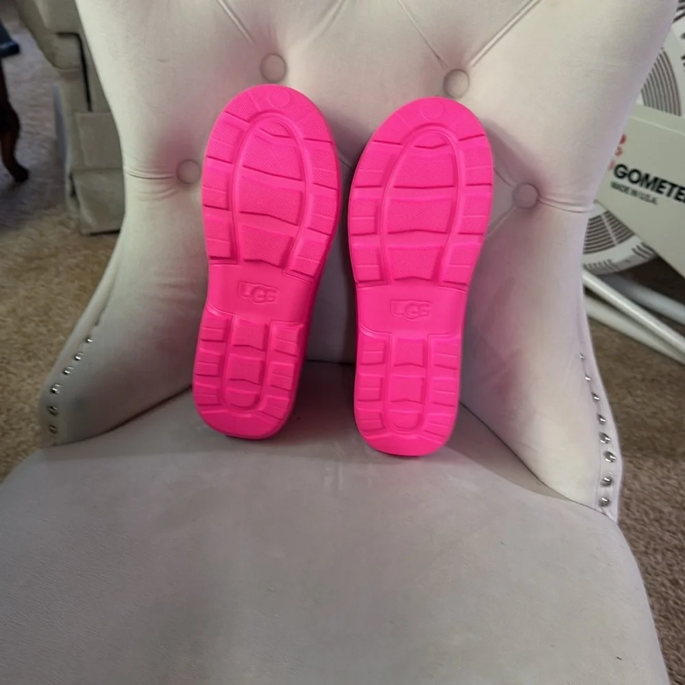 UGG TASMAN Pink Slides- with inside sock, Women’s Size 9 - Picture 4 of 6